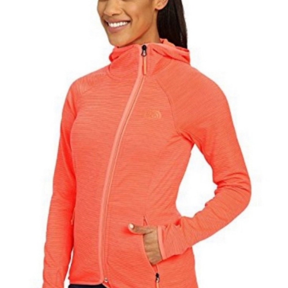 The North Face Arcata Asymmetrical Vibrant Coral Jacket Size S